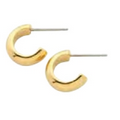 Lauren by Ralph Lauren Gold Cuff Hoop Earrings